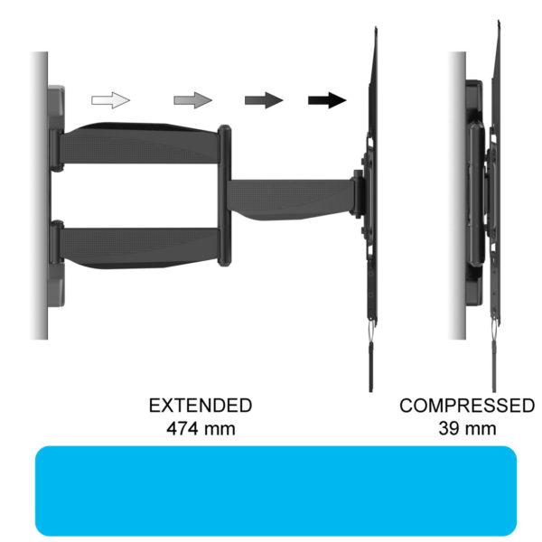 Full Motion TV Mount (Super Slim) universal bracket Specification