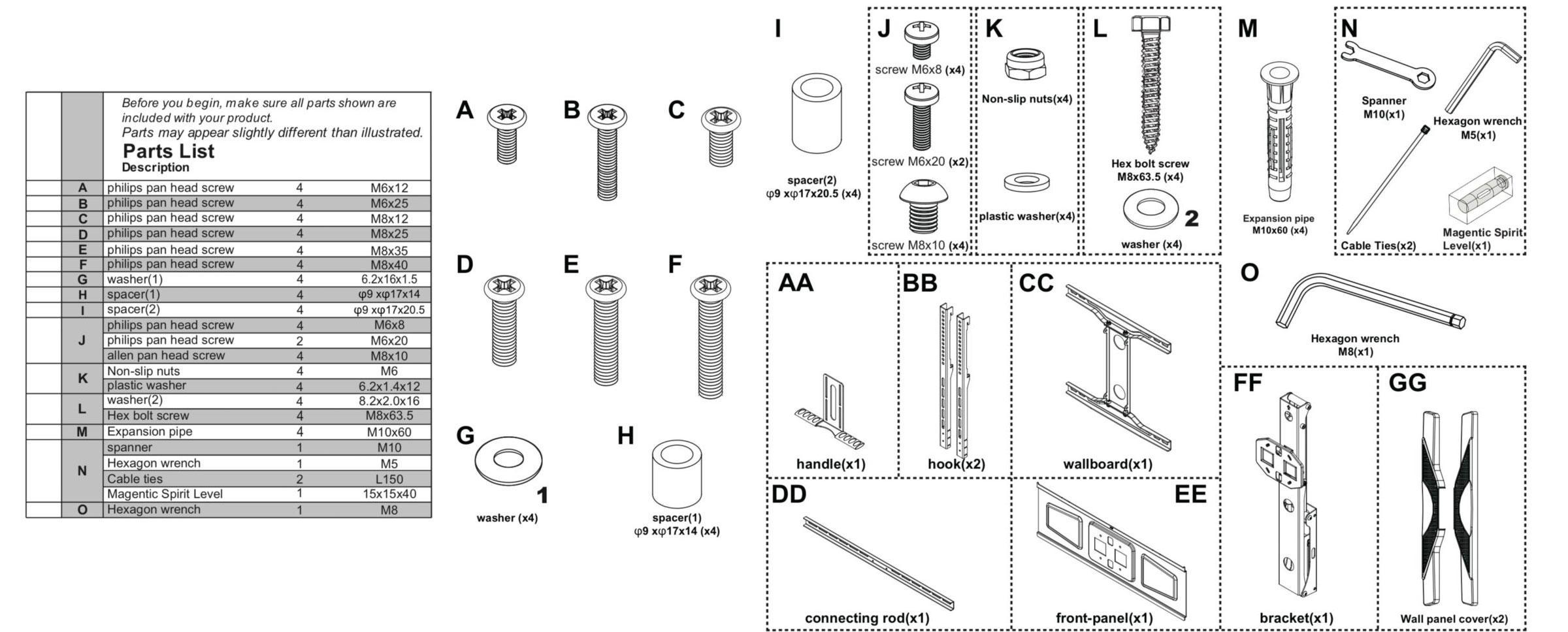 TMount TMO100A Pull Down TV Bracket Install Guide