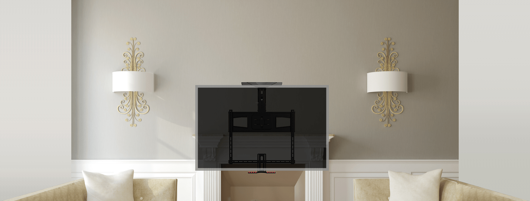 pull down tv mount