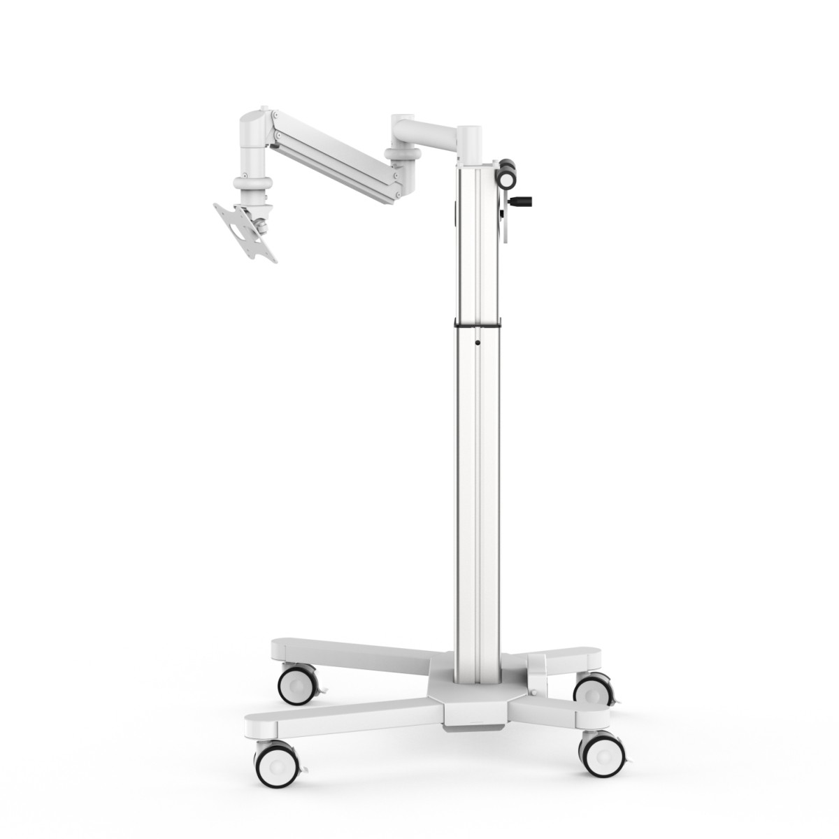 Height Adjustable Flexible Arm Beauty Lamp Floor Stand Trolley for Beauty Salons