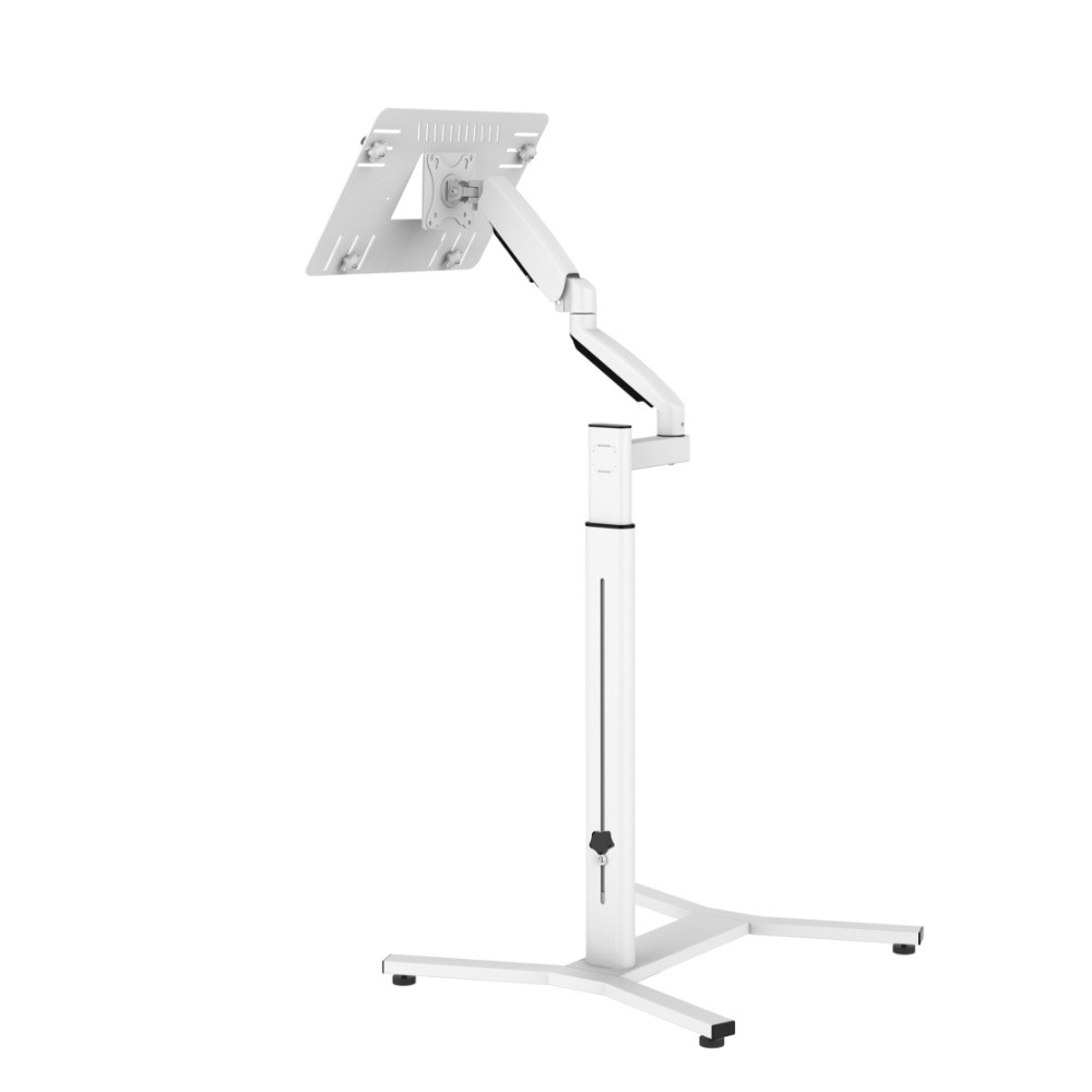 ALS Height Adjustable Mobile Notebook Laptop Cart Medical Trolley Floor Stand for Home Hospital Use