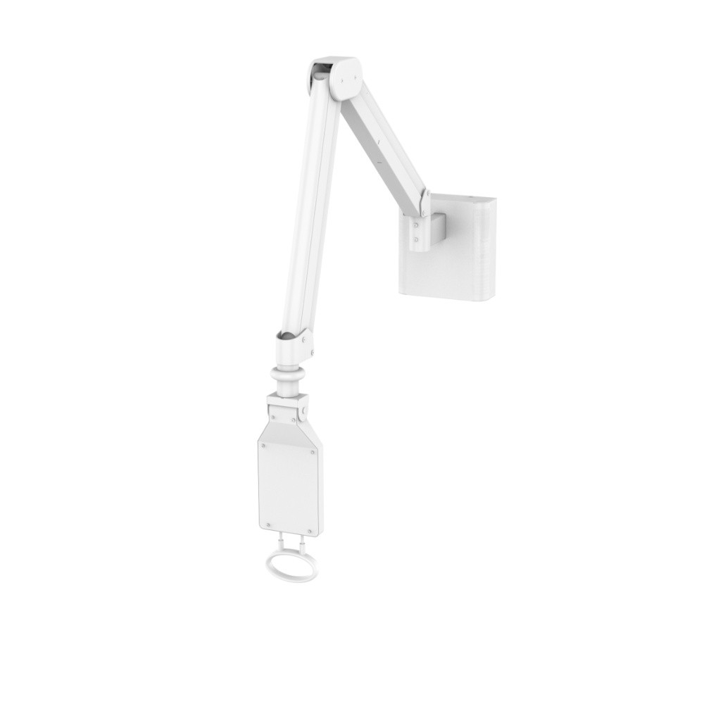 Adjustable Foldable Slim Gas Spring Long Arm Medical Tablet Monitor Wall Mount Hospital Use