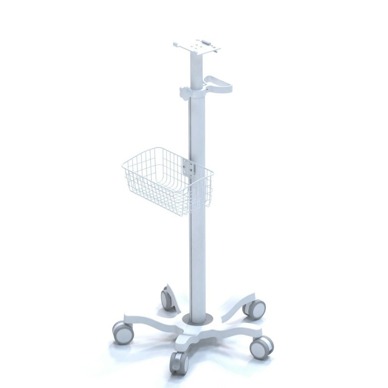 Height Adjustable Aluminum Medical Mobile Monitor Trolley Cart Trolley for Ultrasound Portable Hospital-TranquilMount PM-X5