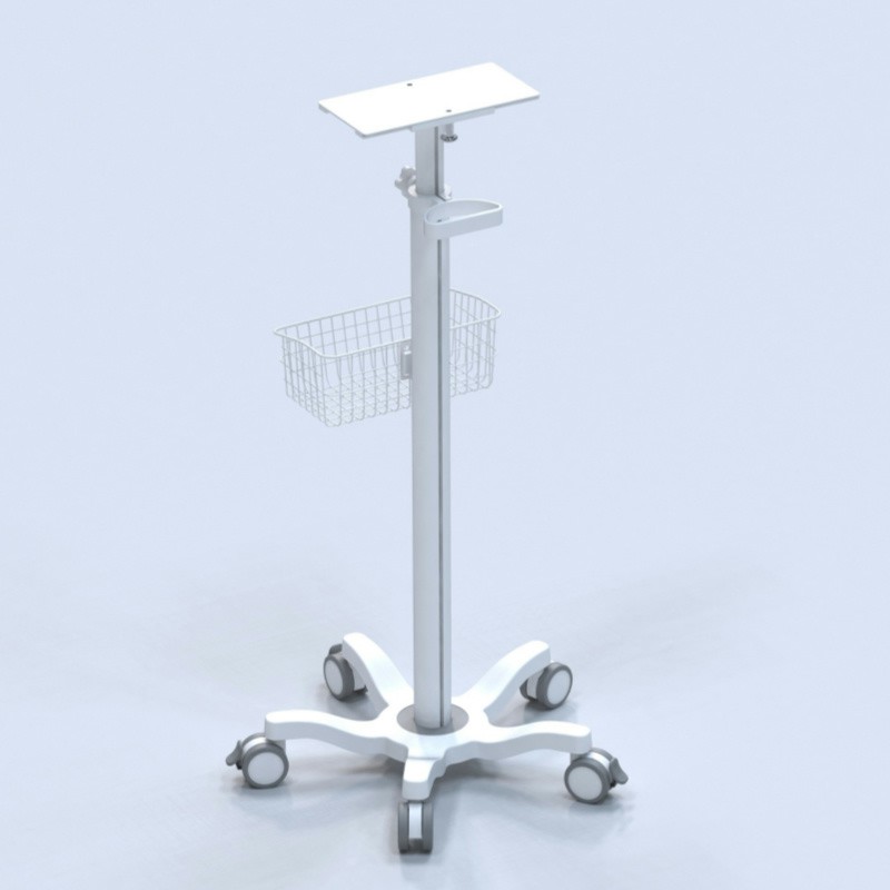 Height Adjustable Medical Cart for Electrocardiograms Ventilators Sputum Excretion Machines-TranquilMount PM-X3