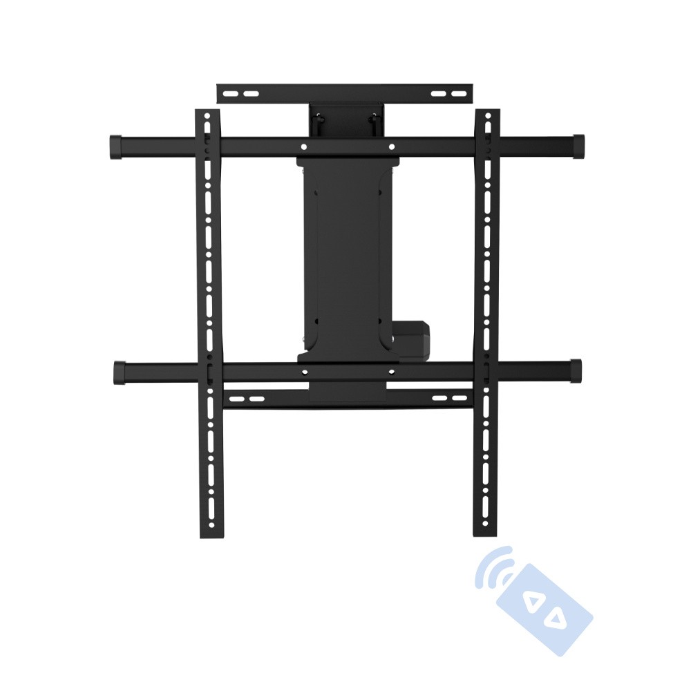 Remote Control Up and Down Motorized TV Wall Mount Bracket on Fireplace